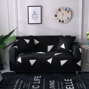 housse de canapé noire moderne