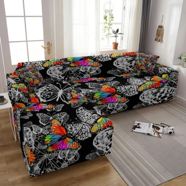 housse canapé d'angle butterfly