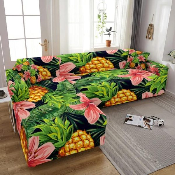 housse de canapé d'angle ananas