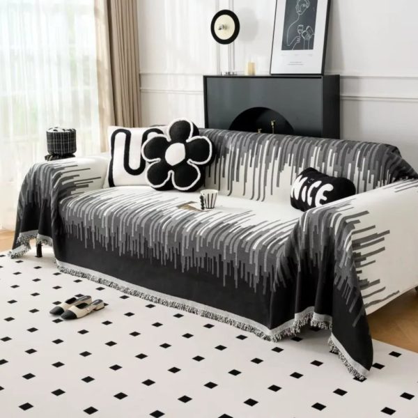 jeté canapé Synera noir