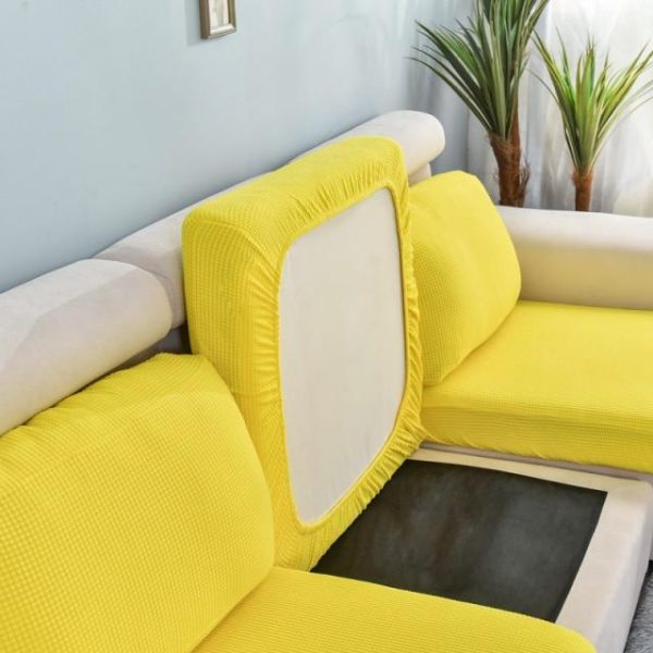 housse jaune pour coussin