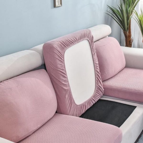 housse pour coussin rose poudré