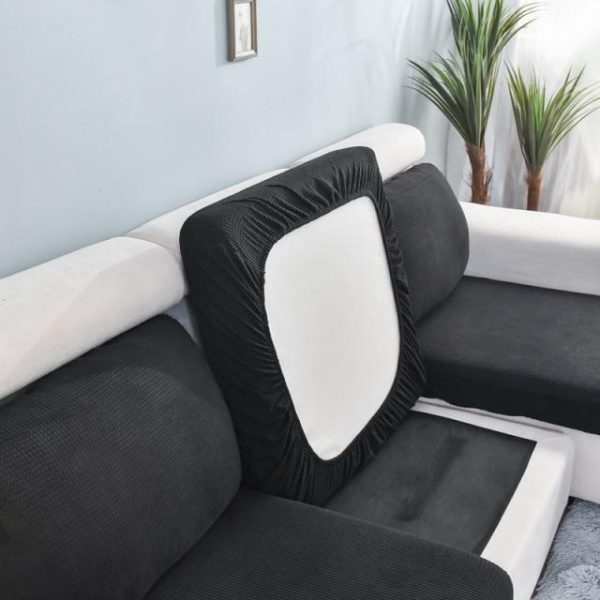 housse noir pour coussin canapé