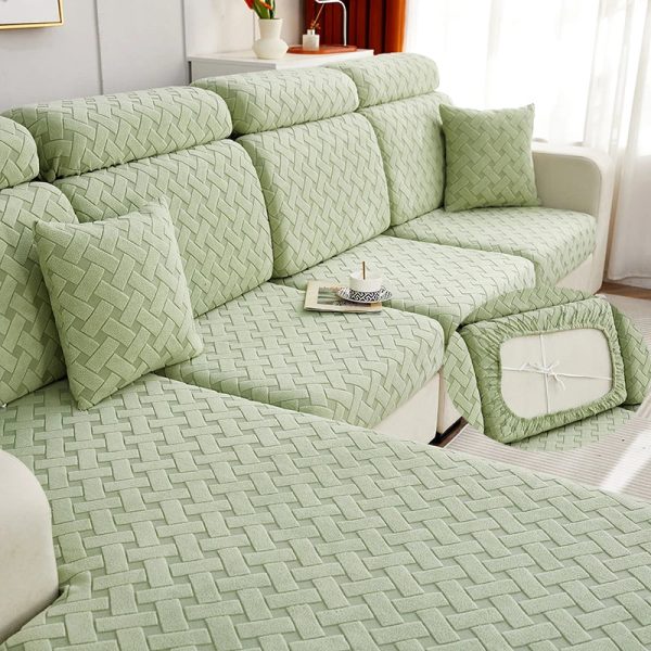 Housse D'assise De Canapé Vert Amande