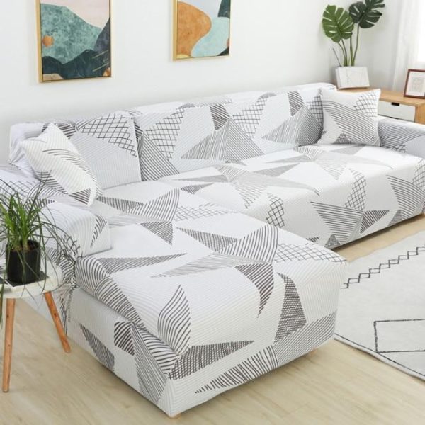 housse de canapé d'angle scandinave