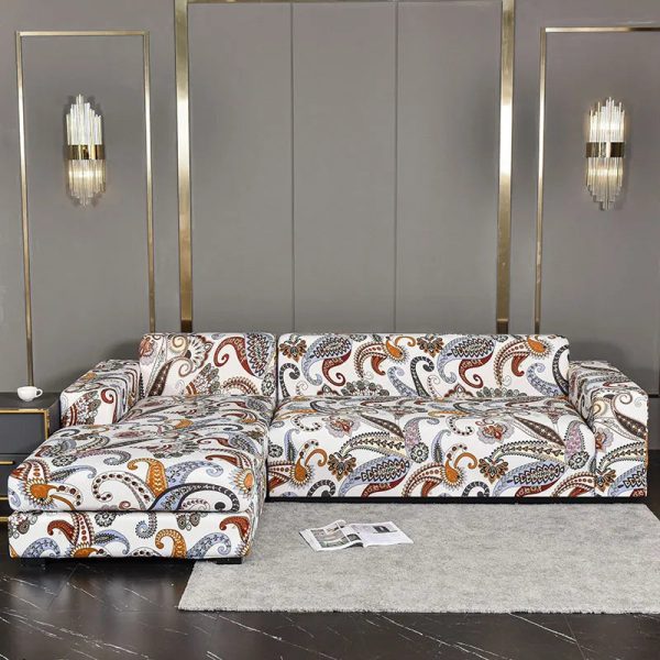 housse de canapé d'angle élégante