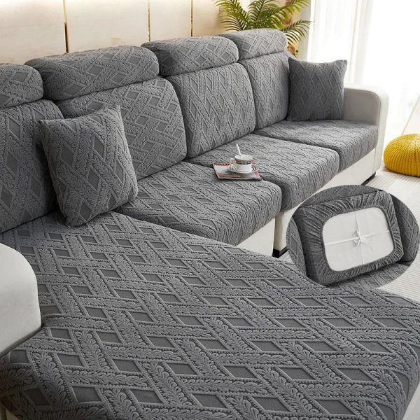 Housse D'assise Canapé Gris Anthracite