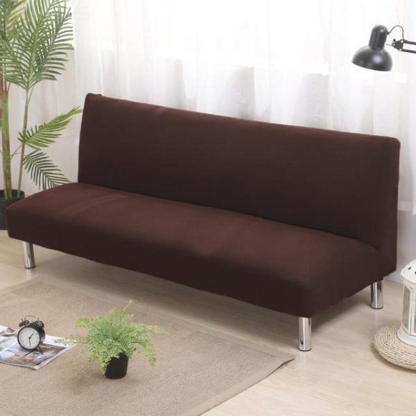 housse de canapé marron foncé pour clic clac
