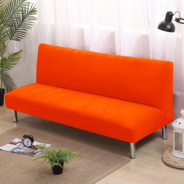 housse de canapé orange