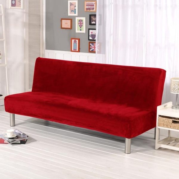 housse canapé velours rouge