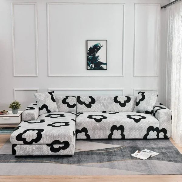 housse de canapé d'angle élégante