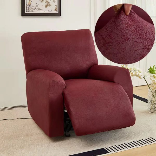 housse fauteuil relax similicuir bordeaux