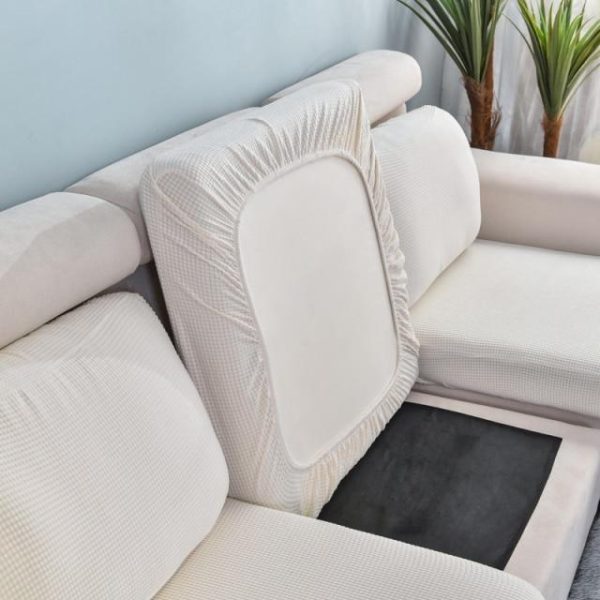 housse crème pour coussin de canapé