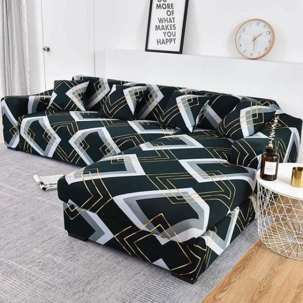 Housse extensible Cléo canapé d'angle