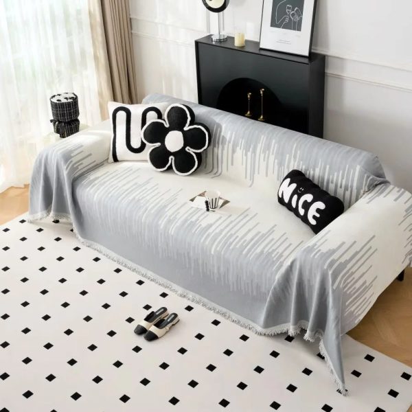 jeté élégance gris chiné