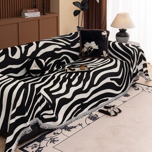 Jeté Safari Noir et Blanc