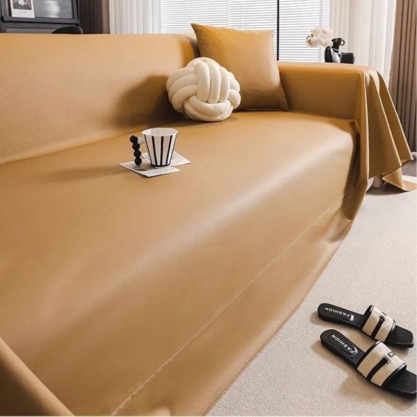 jeté de canapé camel chic