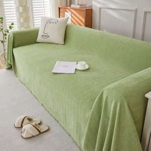 Jeté de Canapé Vert élégant