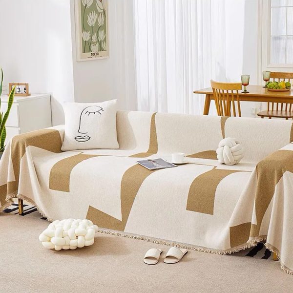 jeté de canapé Arista Kaki