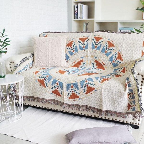 jeté de canapé aztèque